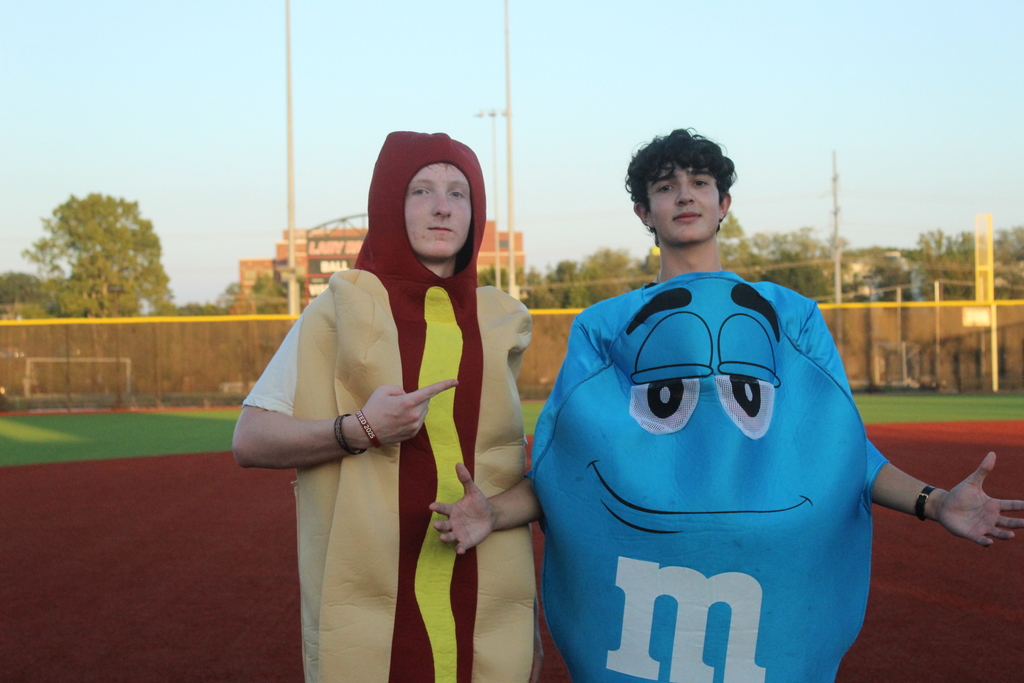 Tyler Legacy students at costume kick ball game