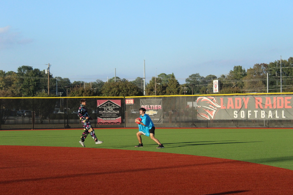 Tyler Legacy students at costume kick ball game
