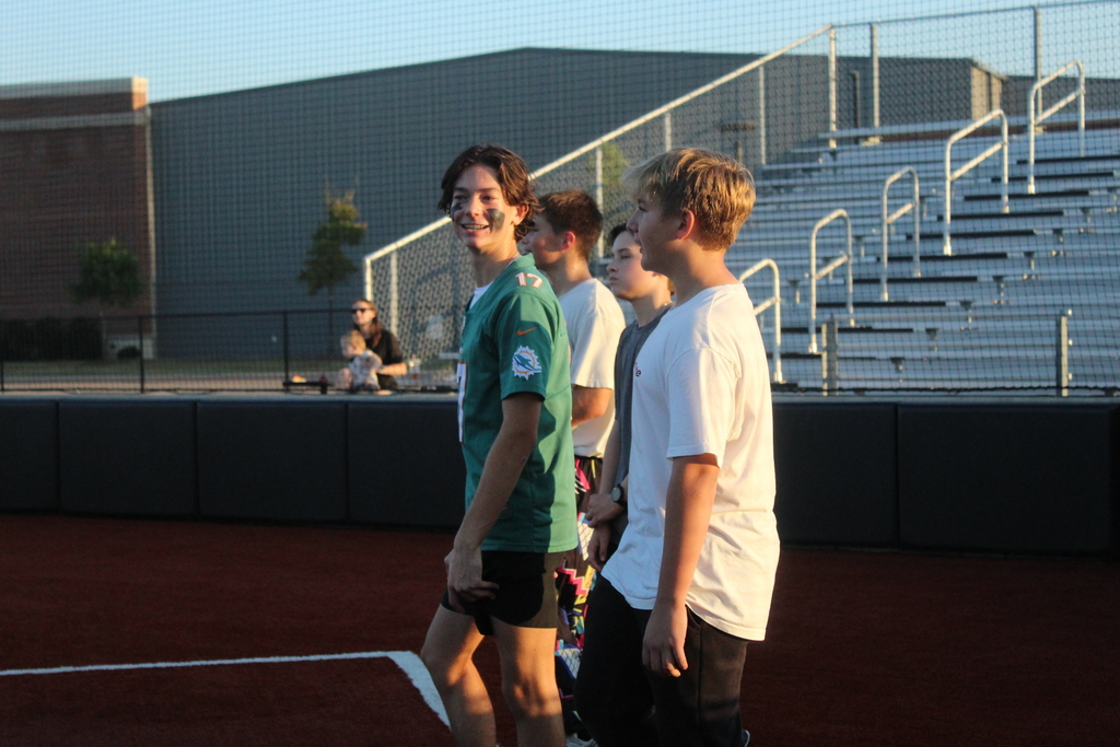 Tyler Legacy students at costume kick ball game