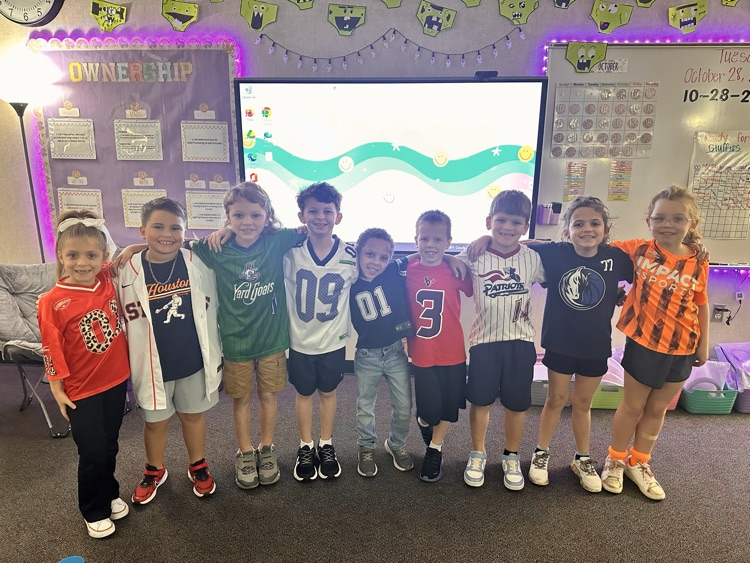 kids wearing jerseys and dressed alike