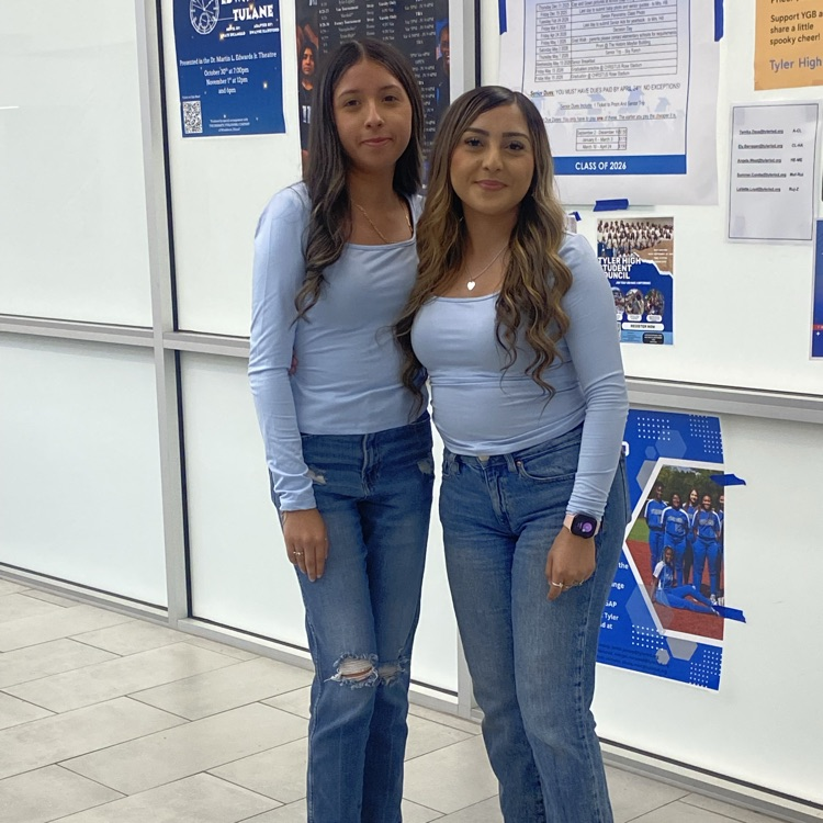 two girls dressed alike