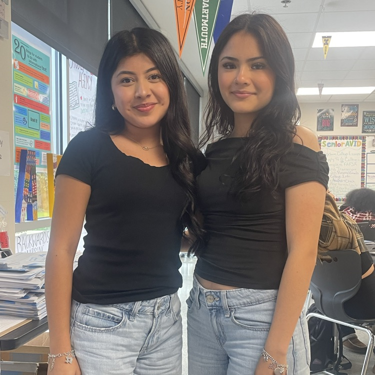 two girls dressed alike