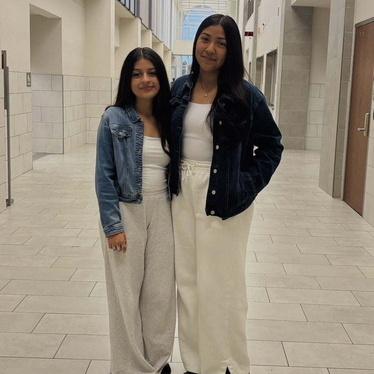 two girls dressed alike