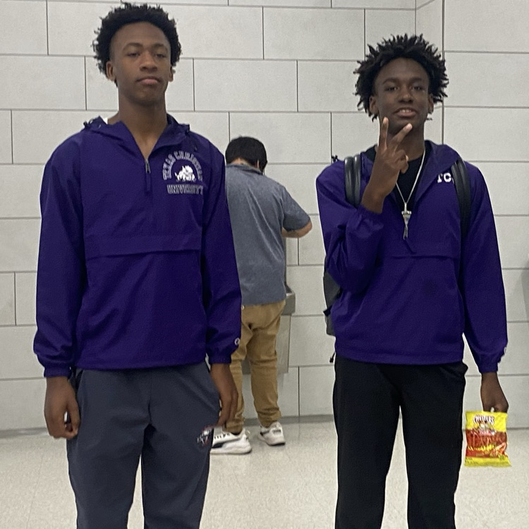 two boys dressed alike