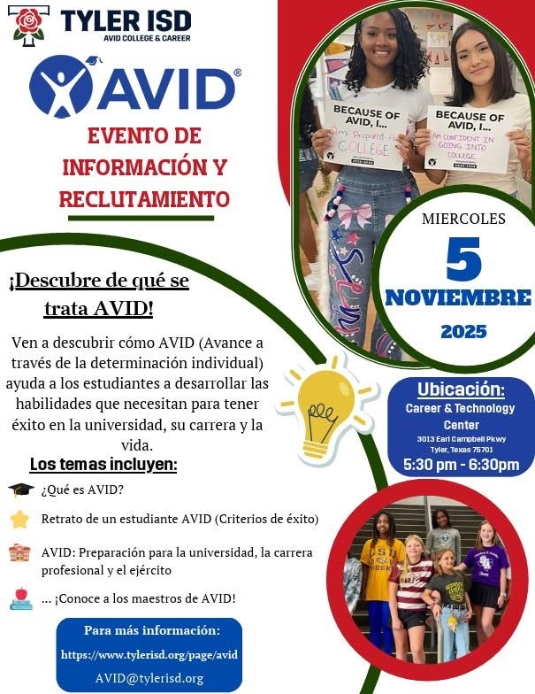 Hey 5th Graders! π Come learn what AVID is all about! See how it helps students get ready for middle school, college, and beyond