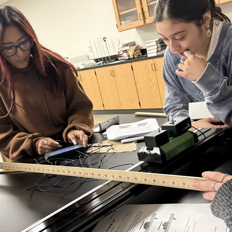 students doing an experiment