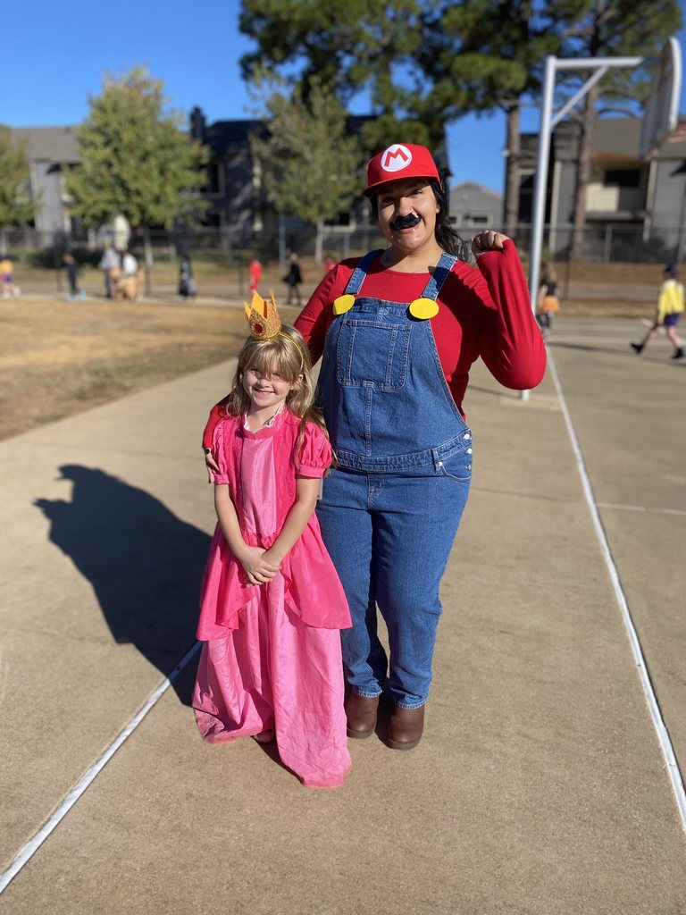 students in costumes