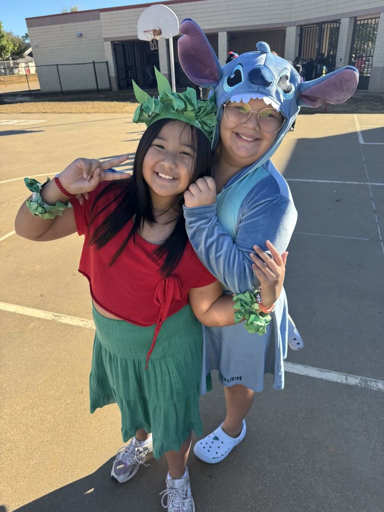 students in costumes