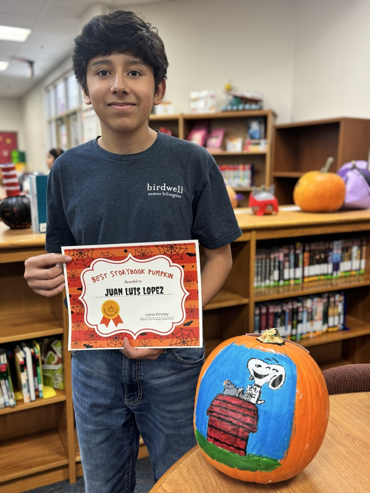 book character pumpkin winner