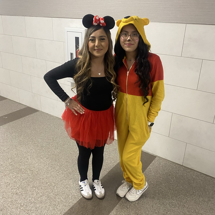Minnie Mouse and Winnie the Pooh