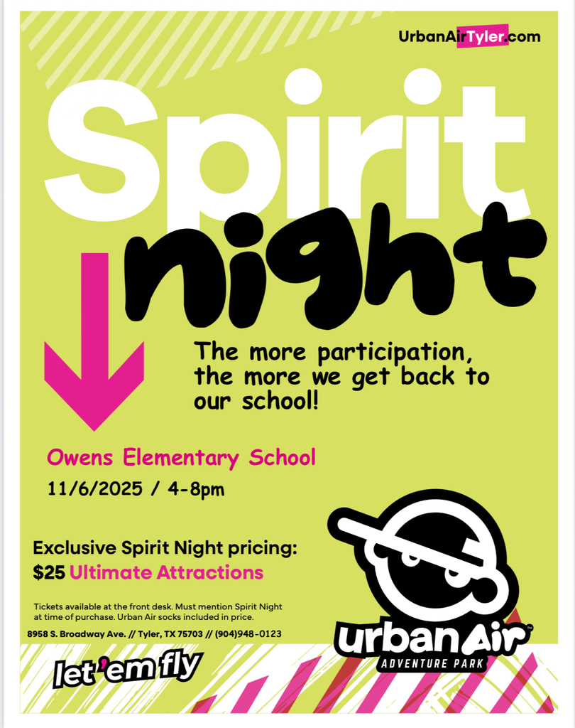 Spirit night Urban Air