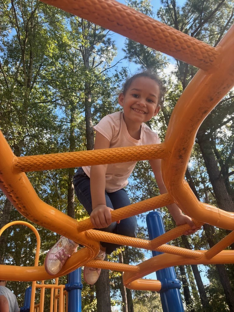Kinder students playing at recess.