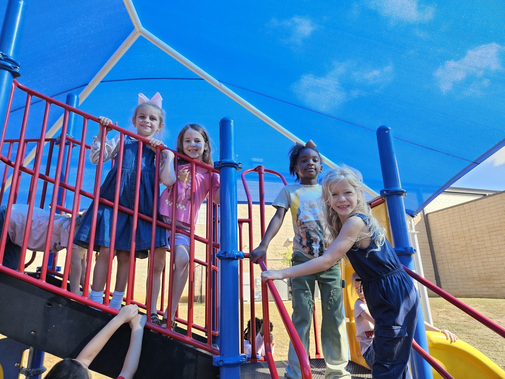 Kinder students playing at recess.