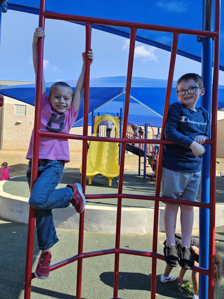 Kinder students playing at recess.