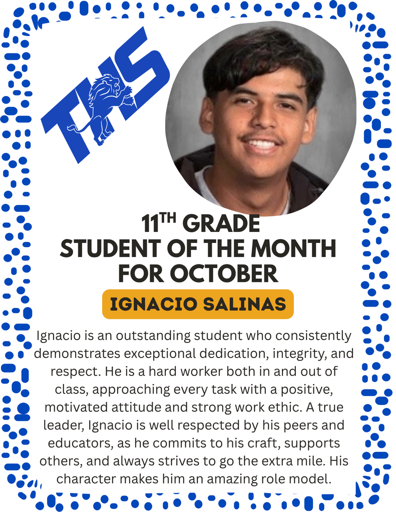 11th Grade Student of the Month