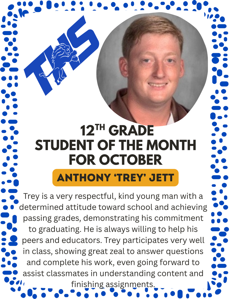 12th Grade Student of the Month
