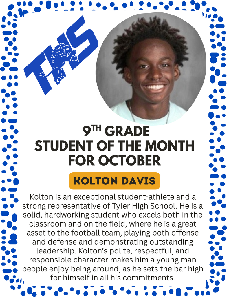 9th Grade Student of the Month