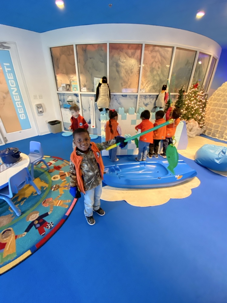 Kids exploring interactive exhibits.