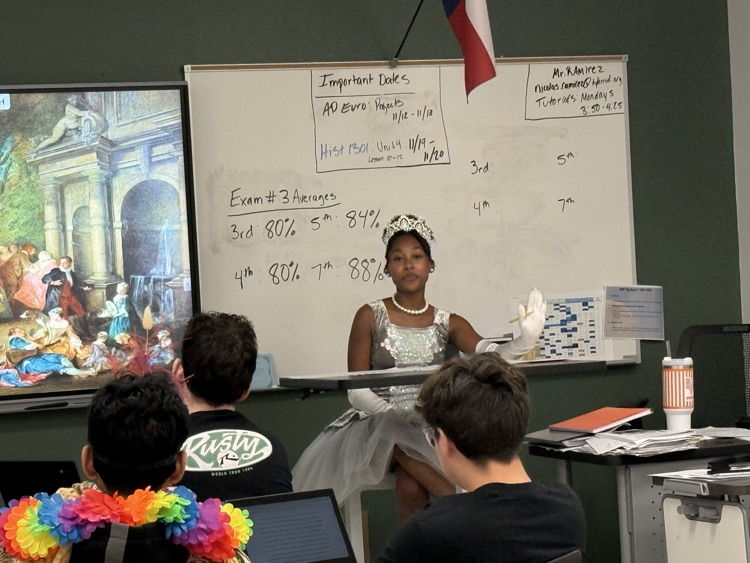 Mr. Ramirez's AP European History students performing their historical narratives of the Enlightenment !  