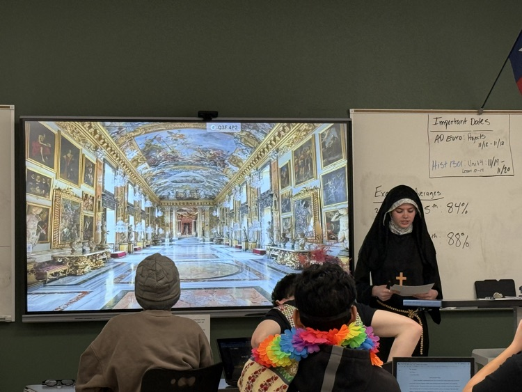 Mr. Ramirez's AP European History students performing their historical narratives of the Enlightenment !  