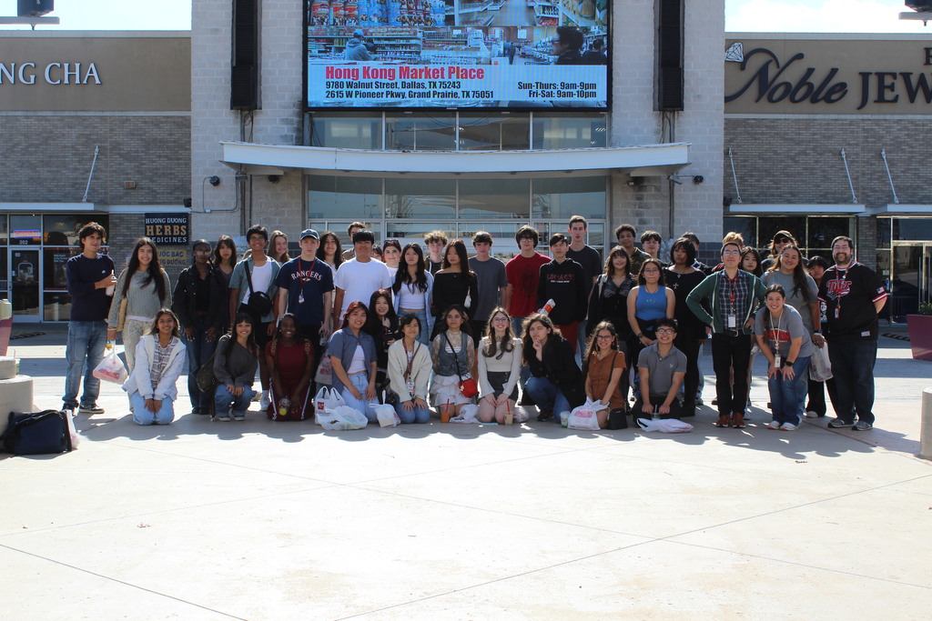 Tyler Legacy's Asian Pacific Club at Asian Time Square shopping mall for their field trip