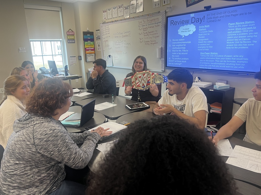 🥇 Walkthrough Wednesday Winner: Miss Filla! 🥇  Today’s belt goes to Miss Filla, our outstanding Algebra 2 teacher at Legacy! During our walkthroughs, we got to see her small-group instruction, her creative lesson extensions, and the strong relationships she’s built with her students — all on full display. 🔥  She takes tough concepts like quadratics and logarithms and turns them into moments of confidence and clarity. She doesn’t just teach math — she multiplies excellence and inspires students to see that every problem has a solution. 📈✨  Congratulations, Miss Filla! Thanks for everything you do for our students and for making Legacy a place where learning adds up. 💙➗➕