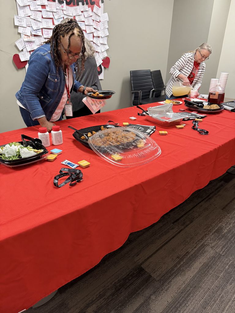 Happy Substitute Teacher Appreciation Day! Today we celebrate the incredible substitutes who step in and keep things running smoothly at Tyler Legacy. πͺ We know this is not an easy job, and we are so thankful for your flexibility and dedication! To show our appreciation, Ms. Larcenaire, our amazing substitute coordinator, hosted a special lunch and decorated the room with heartfelt thank-you cards from our students and staff. β€οΈ We love our subs and couldnβt do it without you!