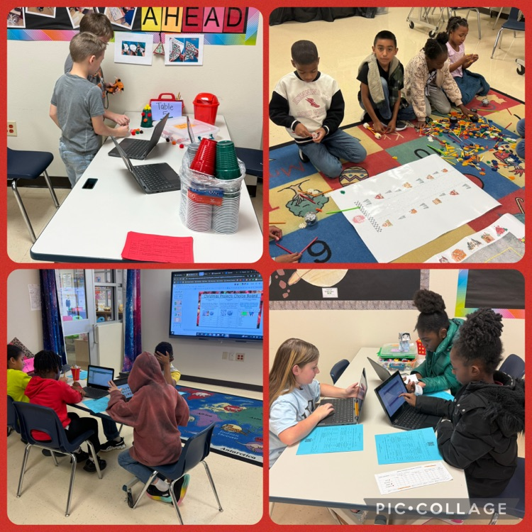 students collaboratively working on coding Christmas projects 