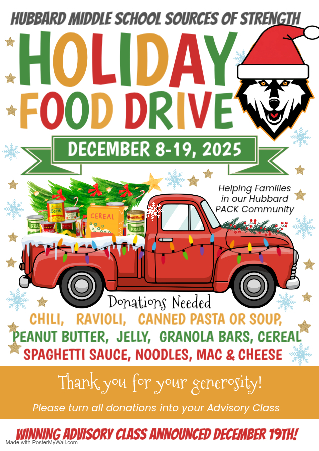 Sources of Strength Food Drive