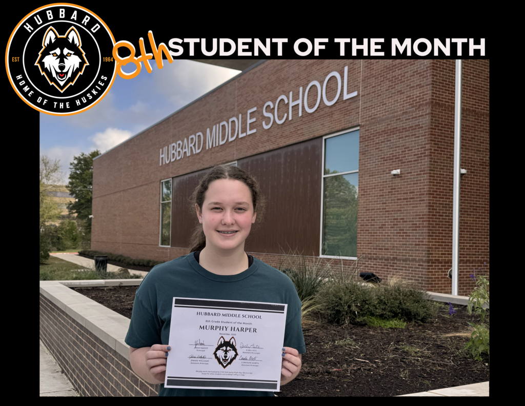 8th grade Student of the Month