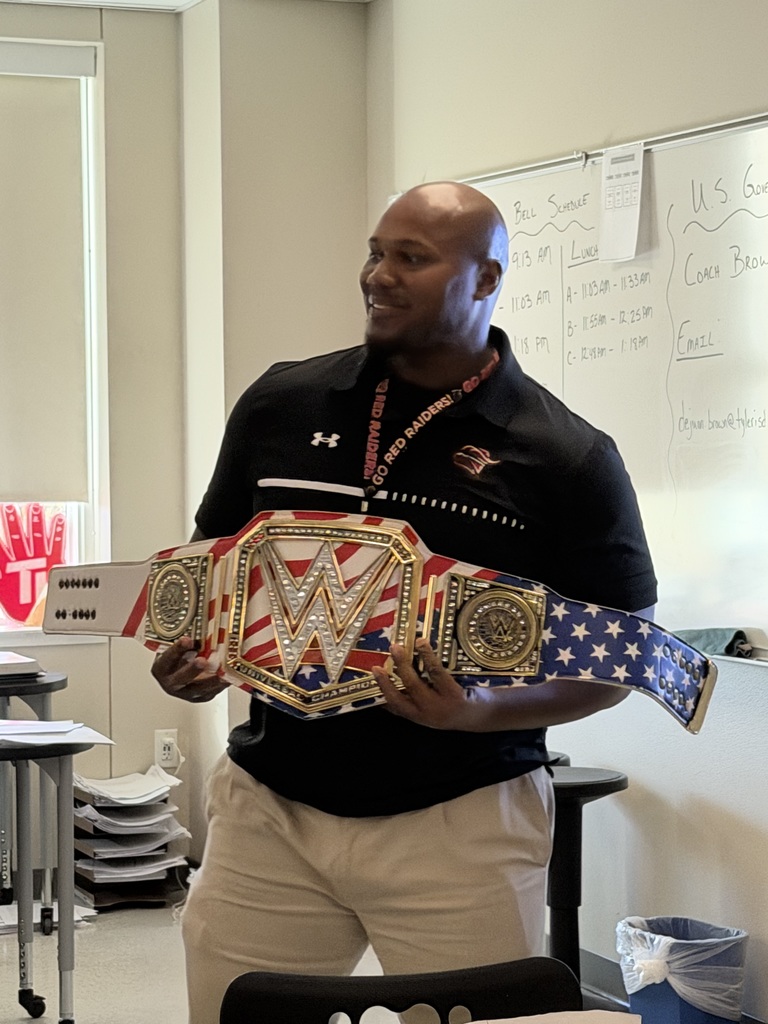 π Walk-Through Wednesday Champion! π Huge shoutout to Coach Brown, our outstanding government teacher and football coach at Tyler Legacy High School! Coach Brown is an engaging educator who brings energy and passion into every lesson. On and off the field, he builds strong relationships with his students and players while holding them to high expectations. Thank you for inspiring excellence every day. Way to go, Coach Brown! π΄β«π