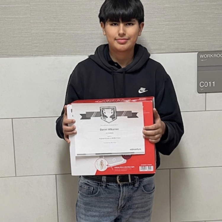 student with certificate