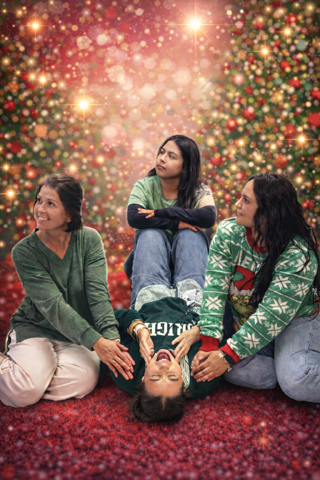 Awkward christmas photo for teachers.