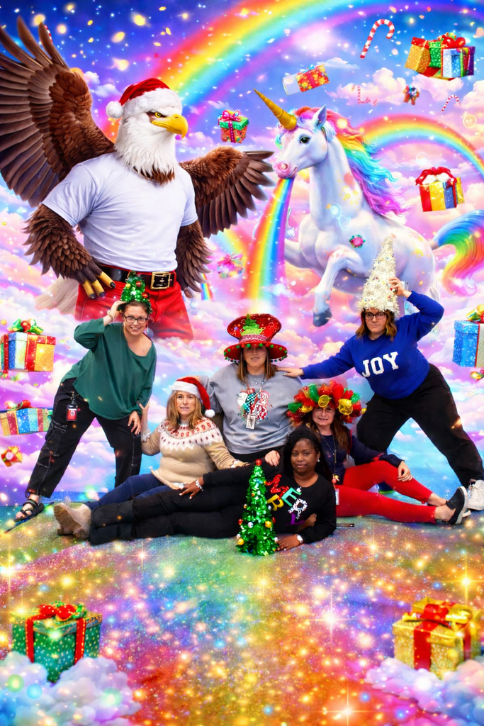 Awkward christmas photo for teachers.