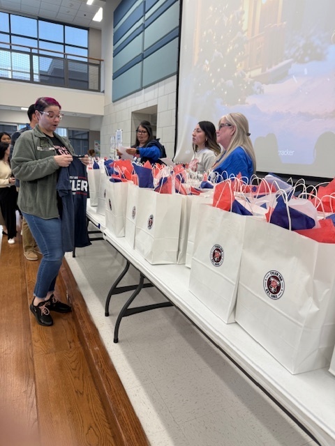 people getting gifts