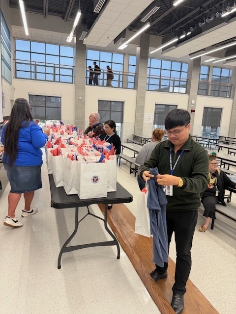 people getting gifts