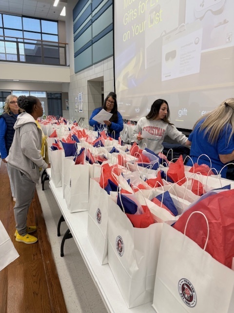 people getting gifts