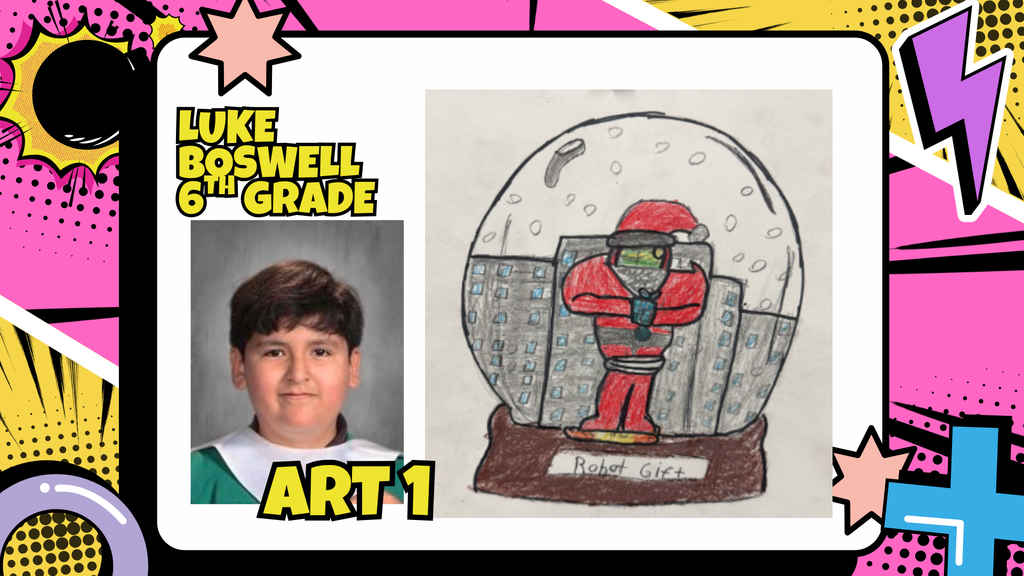 6th grade artist of the month, Luke Boswell