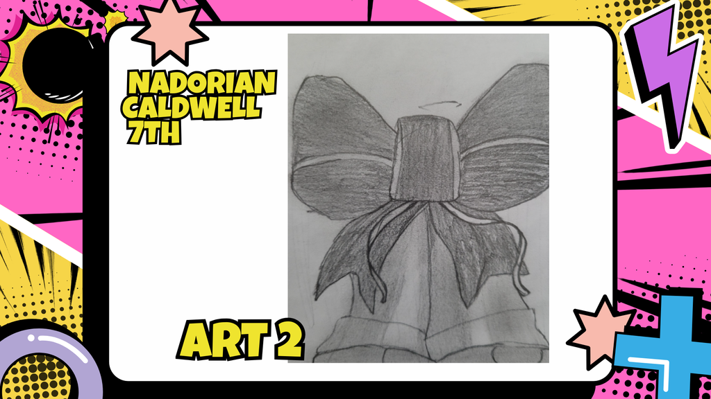 7th grade artist of the month, Nadorian Caldwell 