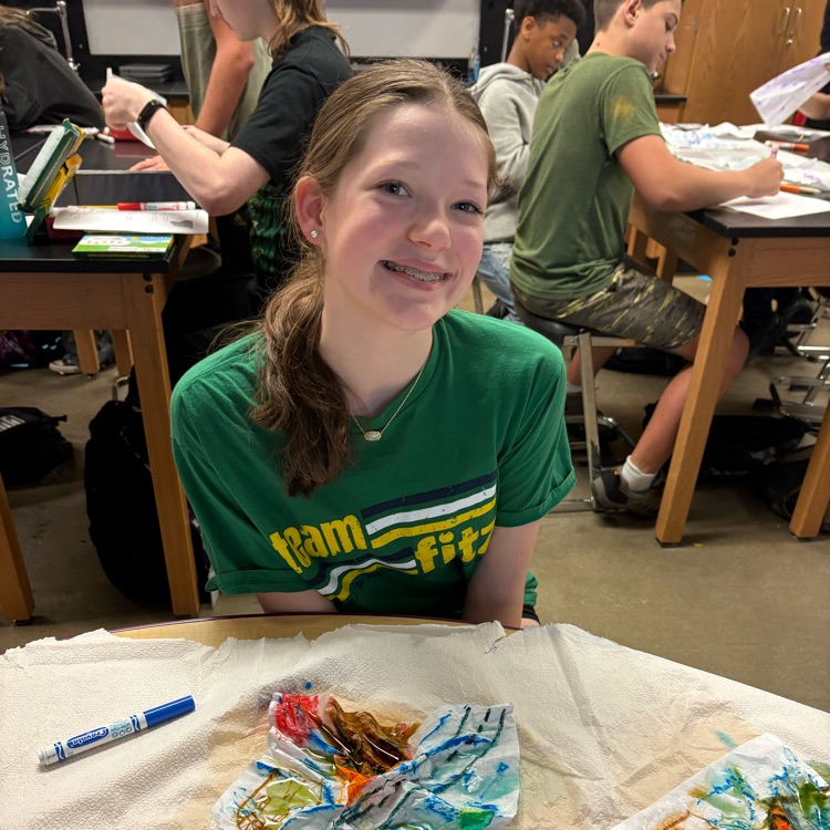 student completing lab