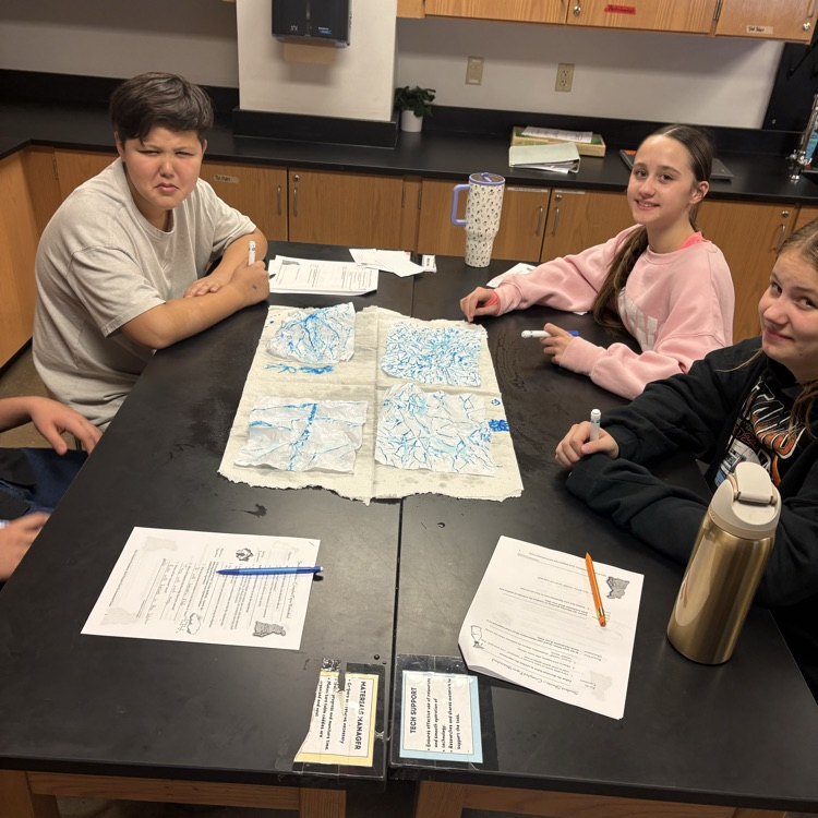 student completing lab