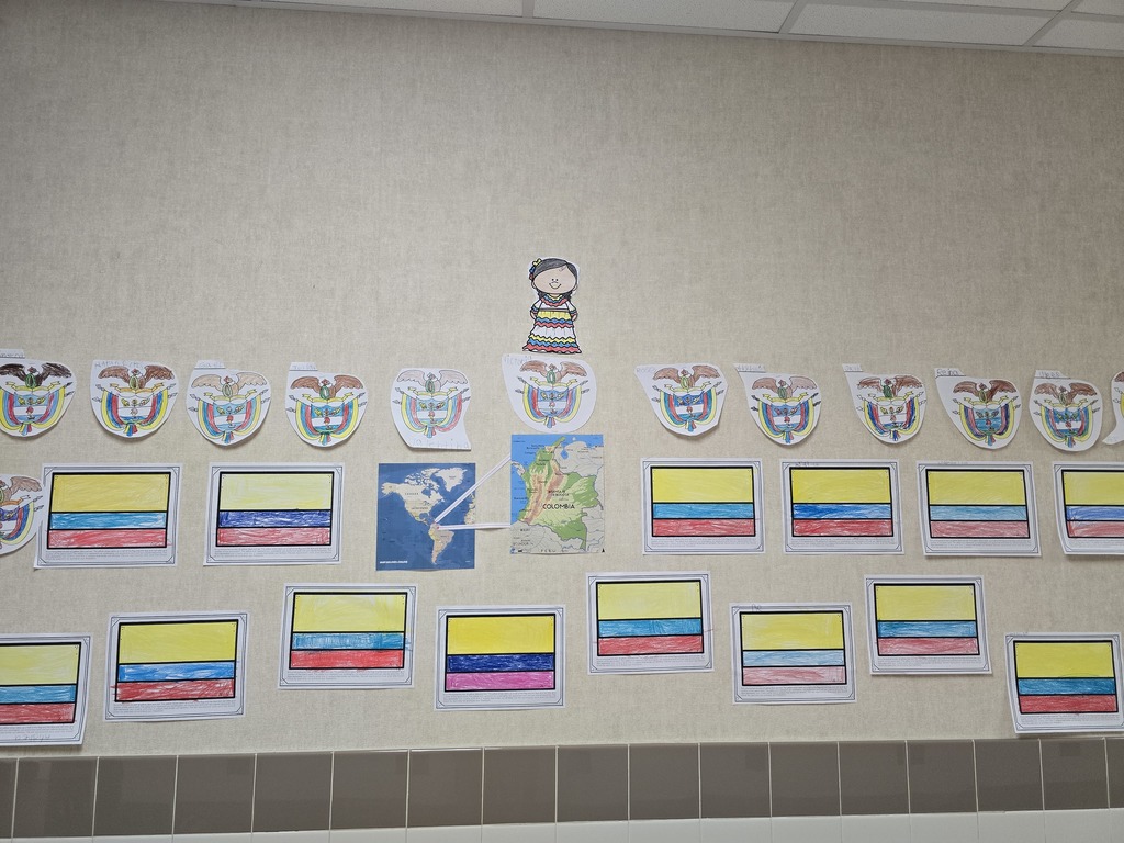 Mrs. Diosa’s class learned about her country of origin, Colombia.