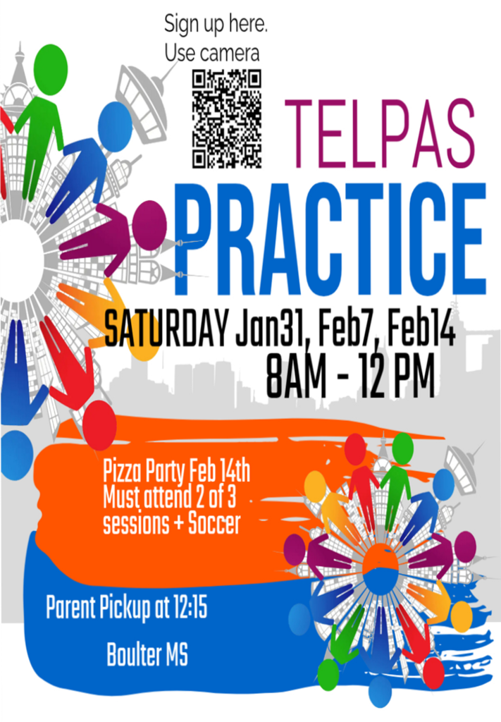 TELPAS Practice Saturday January 31st, February 7th and the 14th from 8 am- 12 pm