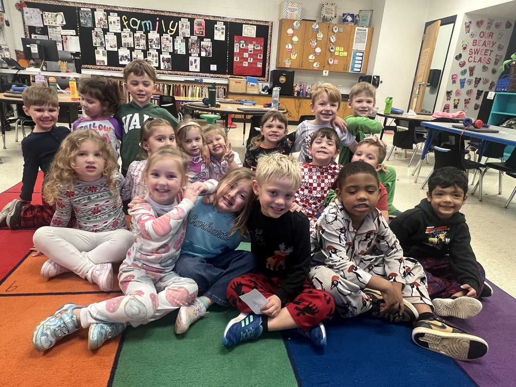 Pre-K class dressed in pajamas