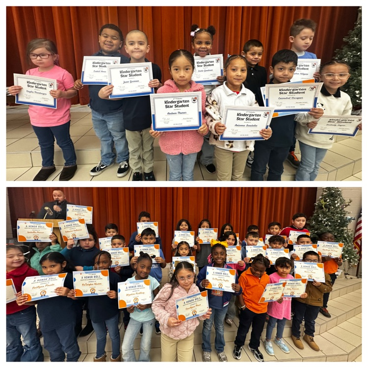 wards assembly photo of students with various awards