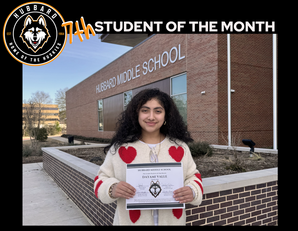 7th Grade Student of the Month
