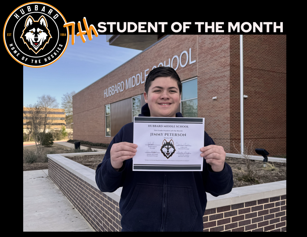 7th Grade Student of the Month