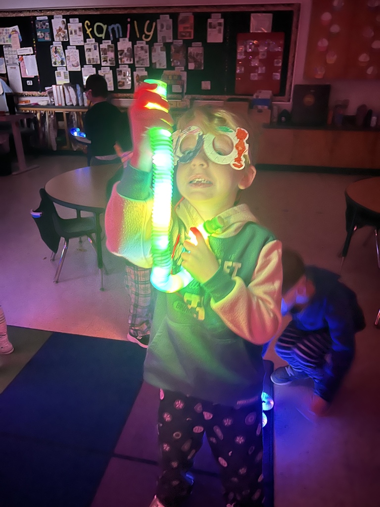 Student celebrating the hundredth day of