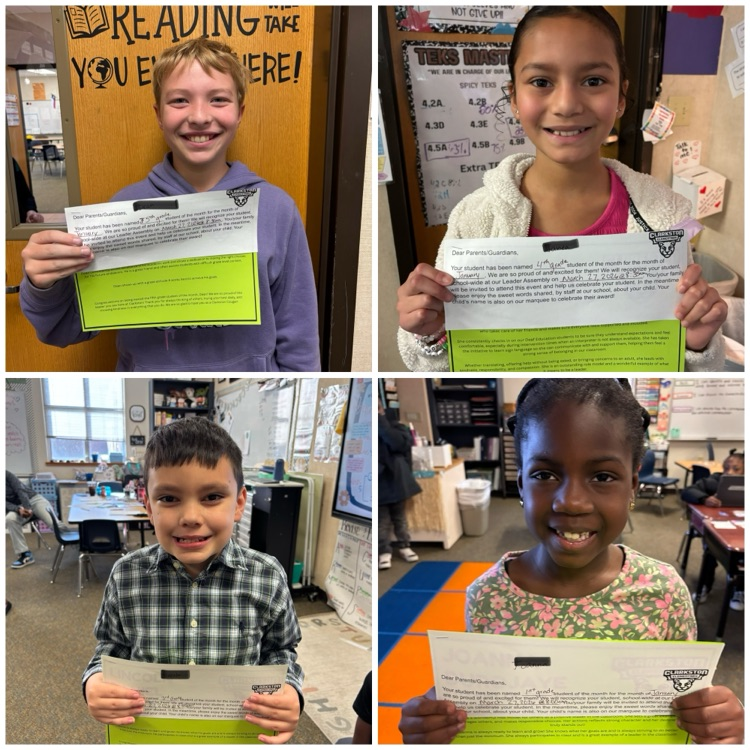 January students of the month 