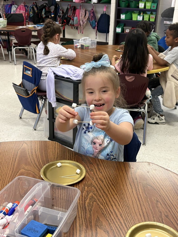 students working with shapes